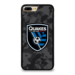 SAN JOSE EARTHQUAKES MLS BLACK CAMO iPhone 7 / 8 Plus Case Cover SAN JOSE EARTHQUAKES MLS BLACK CAMO iPhone 7 / 8 Plus Case Cover