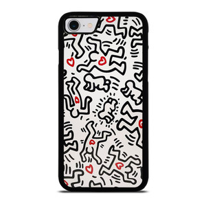 KEITH HARING ART HEART FIGURES iPhone SE 2022 Case Cover