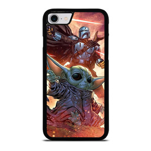 MANDALORIAN AND BABY YODA STAR WARS iPhone SE 2022 Case Cover MANDALORIAN AND BABY YODA STAR WARS iPhone SE 2022 Case Cover