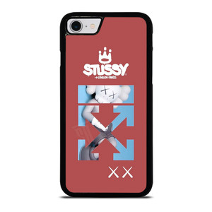 OFF WHITE STUSSY KAWS LOGO iPhone SE 2022 Case Cover