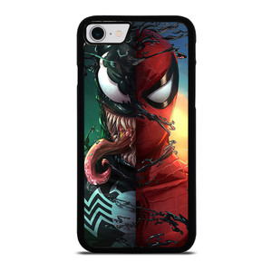 VENOM V SPIDERMAN FACE SUPERHERO MARVEL COMICS iPhone SE 2022 Case Cover