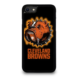 CLEVELAND BROWNS FOOTBALL LOGO DAWG POUND MASCOT. iPhone SE 2020 Case Cover