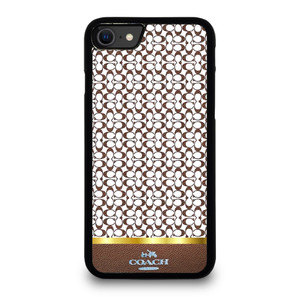 COACH NEW YORK ICON BROWN EMBLEM. iPhone SE 2020 Case Cover