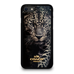COACH NEW YORK LOGO LEOPARD. iPhone SE 2020 Case Cover