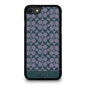 COACH NEW YORK LOGO PATTERN GREEN EMBLEM. iPhone SE 2020 Case Cover COACH NEW YORK LOGO PATTERN GREEN EMBLEM. iPhone SE 2020 Case Cover