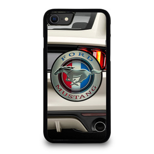 FORD MUSTANG CAR LOGO WHITE. iPhone SE 2020 Case Cover