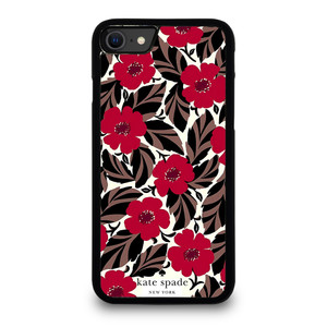 KATE SPADE NEW YORK LOGO RED ROSES. iPhone SE 2020 Case Cover KATE SPADE NEW YORK LOGO RED ROSES. iPhone SE 2020 Case Cover