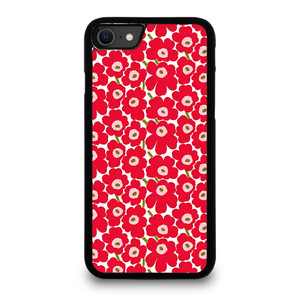 MARIMEKO PATTERN RED POPPY FLOWER. iPhone SE 2020 Case Cover