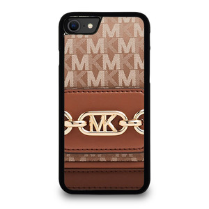 MK MICHAEL KORS LOGO BROWN BAG. iPhone SE 2020 Case Cover