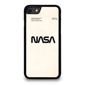 NASA LOGO WHITEI CON. iPhone SE 2020 Case Cover NASA LOGO WHITEI CON. iPhone SE 2020 Case Cover
