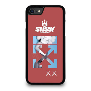 OFF WHITE STUSSY KAWS LOGO. iPhone SE 2020 Case Cover