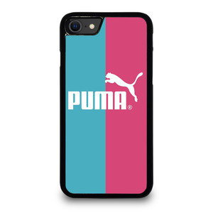 PUMA LOGO BLUE PINK ICON. iPhone SE 2020 Case Cover
