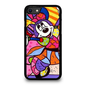 ROMERO BRITTO MINNIE MOUSE ART. iPhone SE 2020 Case Cover