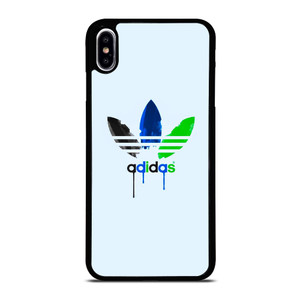 ADIDAS LOGO GREEN BLUE ICON iPhone XS Max Case Cover