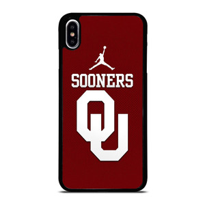 AIR JORDAN OKLAHOMA SOONERS UNIVERSITY FOOTBALL TEAM LOGO iPhone XS Max Case Cover