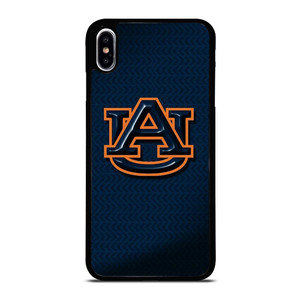 AUBRUN TIGERS FOOTBALL UNIVERSITY TEAM LOGO BLUE iPhone XS Max Case Cover