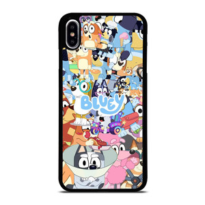 BLUEY CARTOON CHARACTERS COLLAGE iPhone XS Max Case Cover