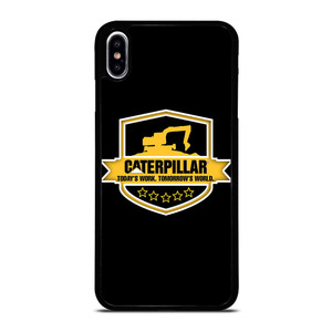 CATERPILLAR TRACTOR LOGO CAT ICON TODAY'S WORK iPhone XS Max Case Cover