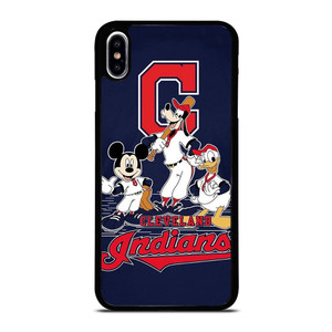 CLEVELAND INDIANS BASEBALL DISNEY MICKEY DONALD GOOFY iPhone XS Max Case Cover