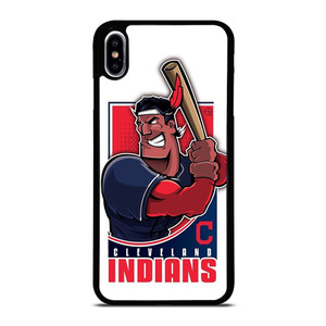 CLEVELAND INDIANS LOGO BASEBALL ICON iPhone XS Max Case Cover