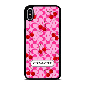 COACH NEW YORK LOGO CHERRY iPhone XS Max Case Cover COACH NEW YORK LOGO CHERRY iPhone XS Max Case Cover