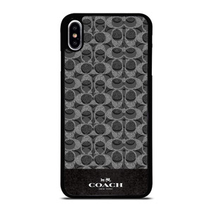 COACH NEW YORK LOGO DARK GREY iPhone XS Max Case Cover