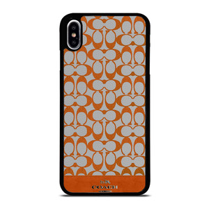 COACH NEW YORK LOGO PATTERN ORANGE EMBLEM iPhone XS Max Case Cover COACH NEW YORK LOGO PATTERN ORANGE EMBLEM iPhone XS Max Case Cover