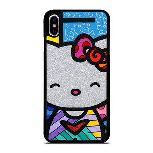 HELLO KITTY ROMERO BRITTO ART iPhone XS Max Case Cover