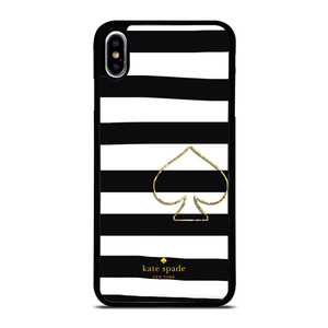 KATE SPADE NEW YORK BLACK STRIPES iPhone XS Max Case Cover