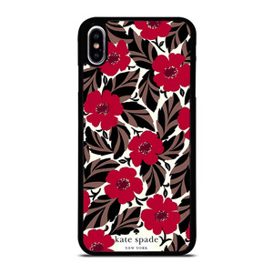 KATE SPADE NEW YORK LOGO RED ROSES iPhone XS Max Case Cover