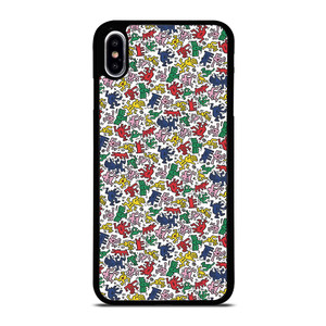 KEITH HARING ART COLORFUL FIGURES iPhone XS Max Case Cover