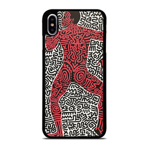 KEITH HARING ART INTO 84 iPhone XS Max Case Cover