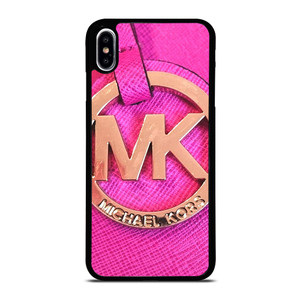 MICHAEL KORS MK LOGO PINK GOLD EMBLEM iPhone XS Max Case Cover