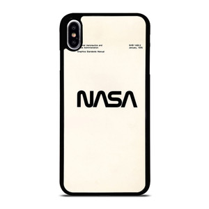 NASA LOGO WHITEI CON iPhone XS Max Case Cover