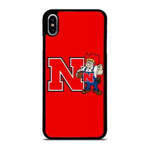 NEBRASKA HUSKERS ICON UNIVERSITY FOOTBALL LOGO iPhone XS Max Case Cover
