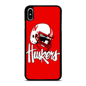 NEBRASKA HUSKERS LOGO UNIVERSITY FOOTBALL ICON iPhone XS Max Case Cover