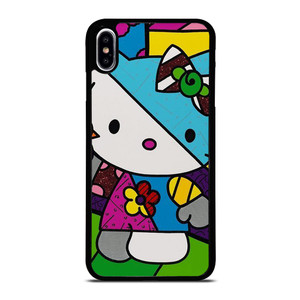 ROMERO BRITTO HELLO KITTY ART iPhone XS Max Case Cover