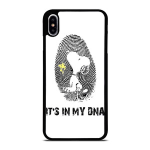 SNOOPY THE PEANUTS FINGER PRINT MY DNA iPhone XS Max Case Cover