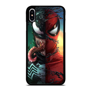 VENOM V SPIDERMAN FACE SUPERHERO MARVEL COMICS iPhone XS Max Case Cover VENOM V SPIDERMAN FACE SUPERHERO MARVEL COMICS iPhone XS Max Case Cover