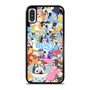 BLUEY CARTOON CHARACTERS COLLAGE iPhone X / XS Case Cover