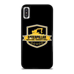 CATERPILLAR TRACTOR LOGO CAT ICON TODAY'S WORK iPhone X / XS Case Cover