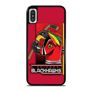 CHICAGO BLACKHAWKS HOCKEY TEAM LOGO MASCOT iPhone X / XS Case Cover
