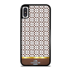 COACH NEW YORK ICON BROWN EMBLEM iPhone X / XS Case Cover