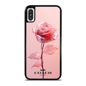 COACH NEW YORK PINK ROSE iPhone X / XS Case Cover