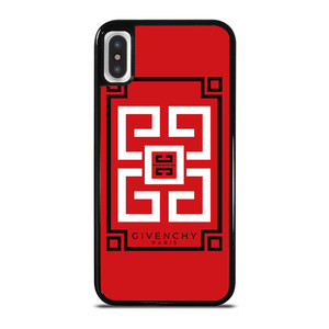 GIVENCHY PARIS ART LOGO RED iPhone X / XS Case Cover