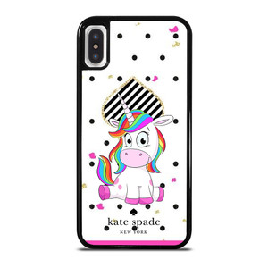 KATE SPADE NEW YORK LOGO CUTE UNICORN iPhone X / XS Case Cover