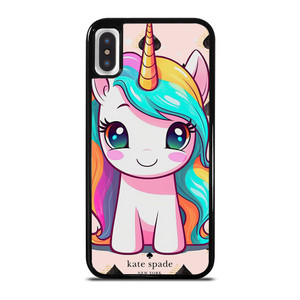 KATE SPADE NEW YORK LOGO PRETTY UNICORN iPhone X / XS Case Cover