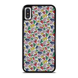 KEITH HARING ART COLORFUL FIGURES iPhone X / XS Case Cover