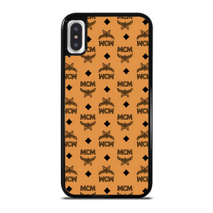 MCM MICHAEL CROMER MUNICH LOGO BROWN iPhone X / XS Case Cover