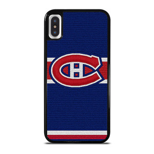 MONTREAL CANADIENS LOGO HOCKEY TEAM EMBORDERY iPhone X / XS Case Cover